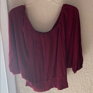 Burgundy Blouse